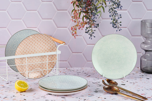 Assiette PATTERN Ø21cm - 6 pièces - Pastel