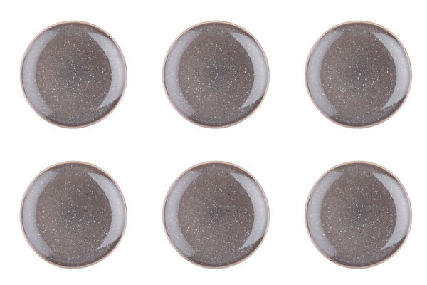 Assiette STELLAR Ø22cm - 6 pièces - Gris béton