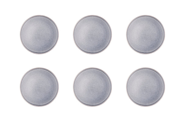 Assiette STONE Ø19cm - 6 pièces - Gris lune