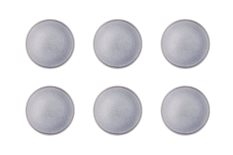 Assiette STONE Ø19cm - 6 pièces - Gris lune