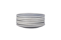Assiette STONE Ø19cm - 6 pièces - Gris lune