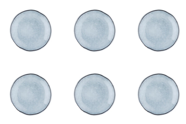 Assiette CLOUD Ø16cm - 6 pièces - Gris orage