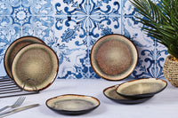 Assiette IRIS Ø16cm - 6 pièces - Marron sauvage