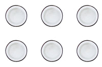 Assiette IRIS Ø16cm - 6 pièces - Blanc ivoire