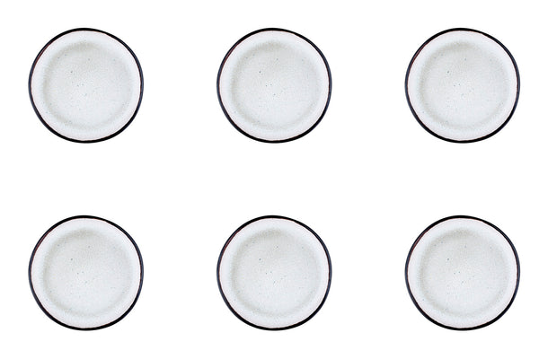 Assiette IRIS Ø16cm - 6 pièces - Blanc ivoire