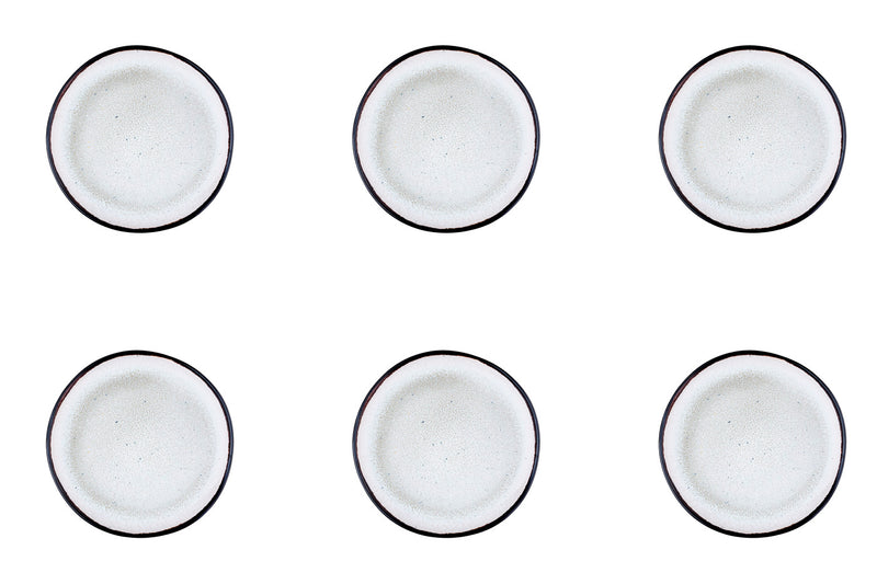 Assiette IRIS Ø16cm - 6 pièces - Blanc ivoire