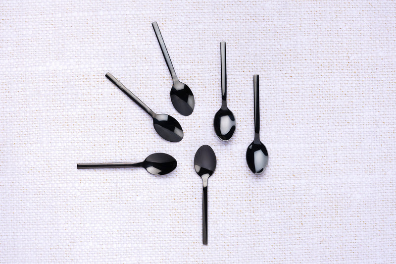 Coffret 6 petites cuillères Emund - Black