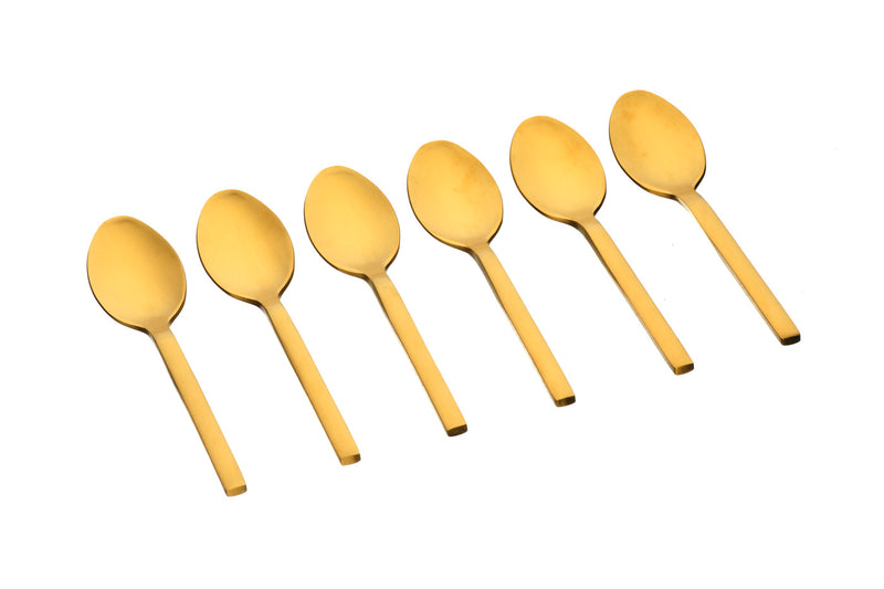 Coffret 6 petites cuillères Emund - Gold