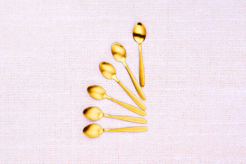 Coffret 6 petites cuillères Kaja - Gold