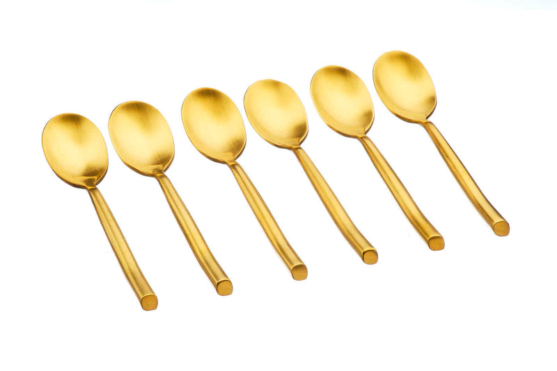 Coffret 6 petites cuillères Knut - Gold