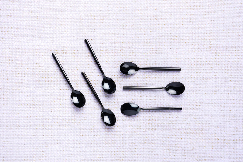 Coffret 6 petites cuillères Nils - Black