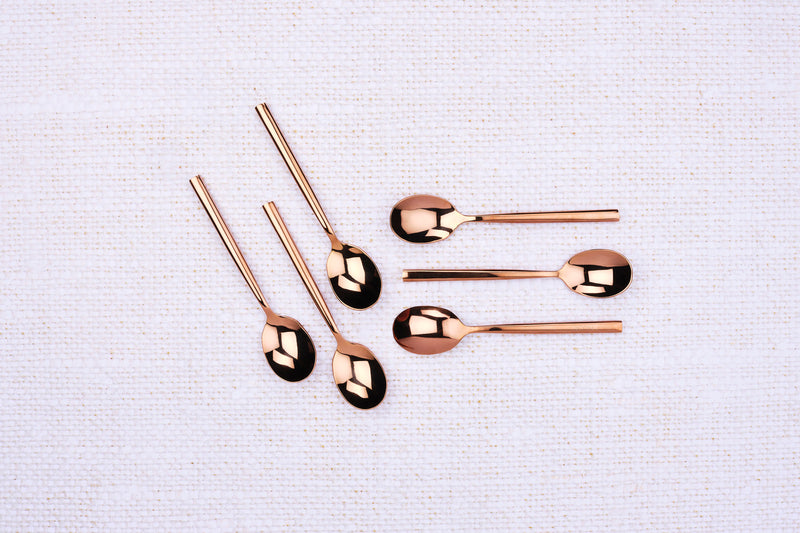 Coffret 6 petites cuillères Nils - Copper