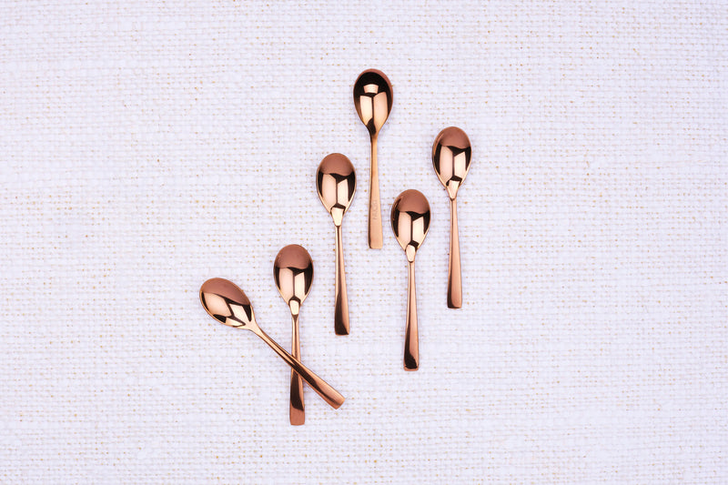 Coffret 6 petites cuillères Oglu - Copper