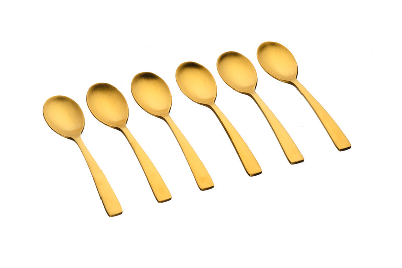 Coffret 6 petites cuillères Oglu - Gold