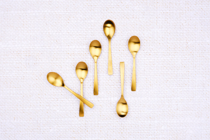 Coffret 6 petites cuillères Oglu - Gold