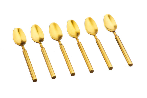 Coffret 6 petites cuillères Viggo - Gold