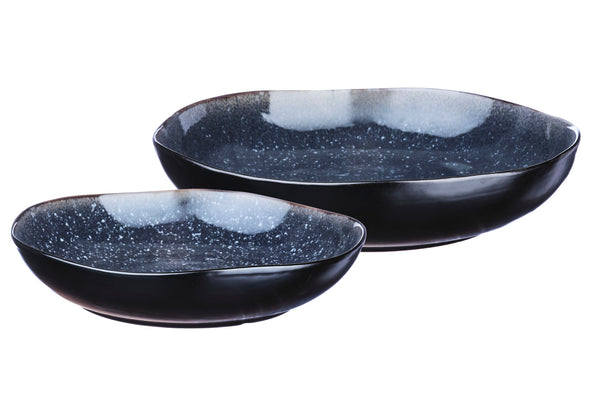 Corbeille à fruits IRIS Ø27,5cm et Ø32,5cm - 2 pièces - Bleu nuit