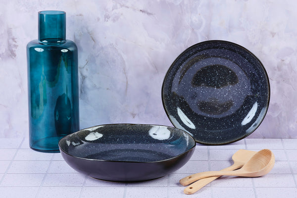 Corbeille à fruits IRIS Ø27,5cm et Ø32,5cm - 2 pièces - Bleu nuit