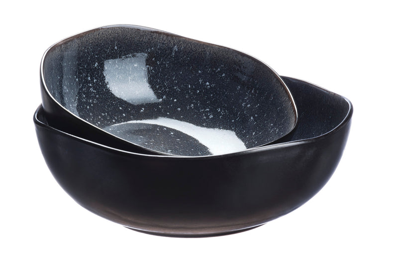 Saladier IRIS Ø24cm et Ø28,5cm - 2 pièces - Bleu nuit
