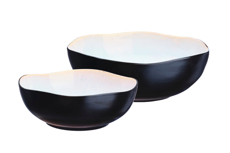 Saladier IRIS Ø24cm et Ø28,5cm - 2 pièces - Blanc ivoire