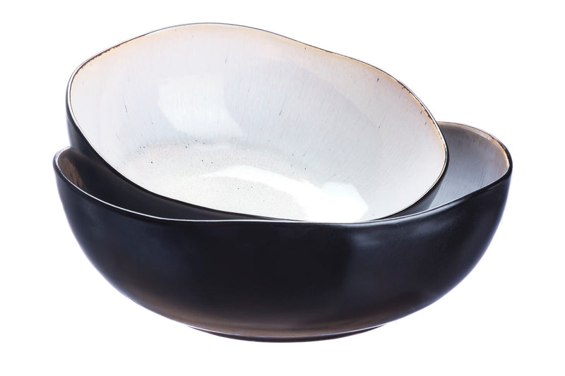 Saladier IRIS Ø24cm et Ø28,5cm - 2 pièces - Blanc ivoire