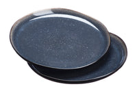 Plateau de service IRIS Ø32cm - 2 pièces - Bleu nuit