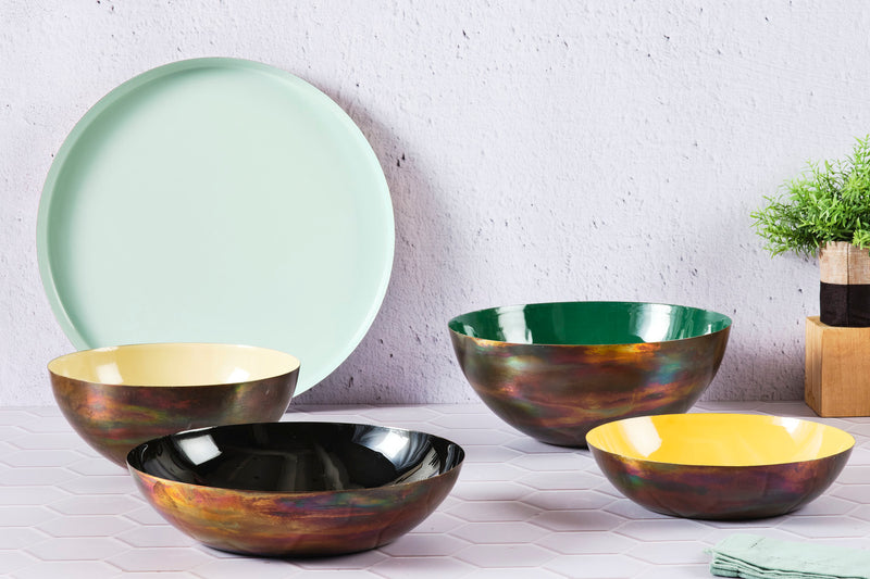 Corbeille à fruits en métal Ø25cm - Safran