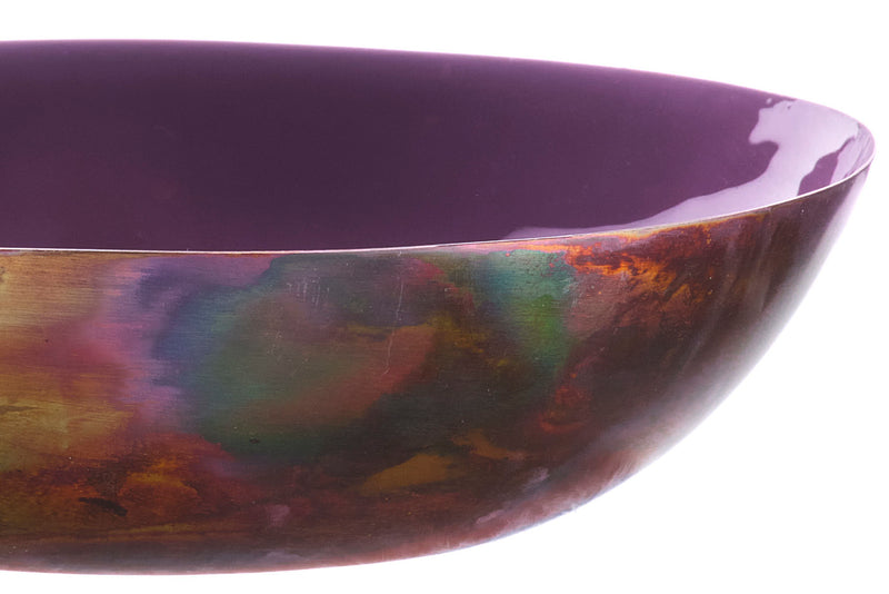 Corbeille à fruits en métal Ø25cm - Prune