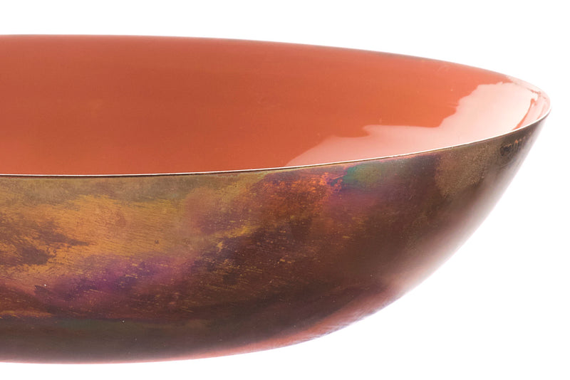 Corbeille à fruits en métal Ø25cm - Terracotta
