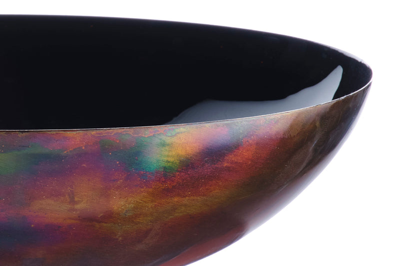 Corbeille à fruits en métal Ø30cm - Charbon