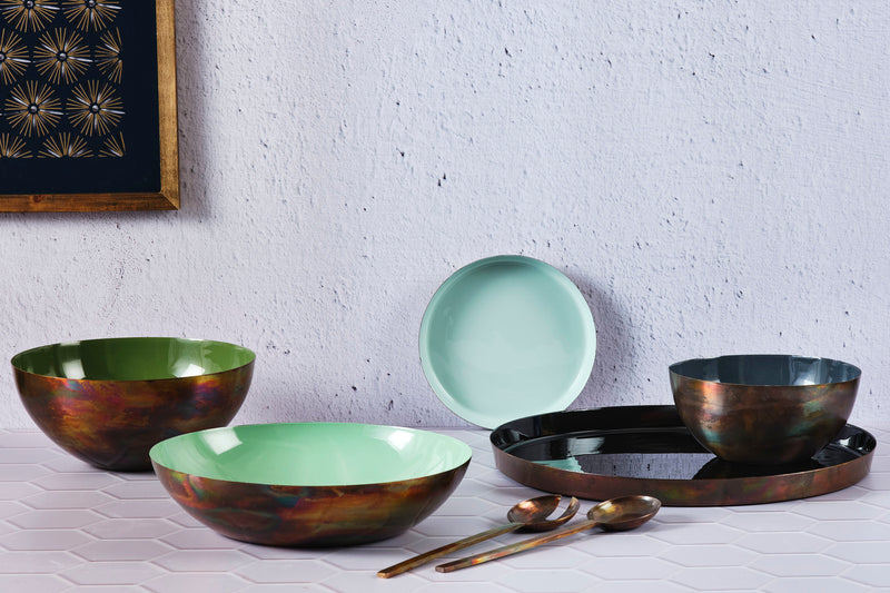 Corbeille à fruits en métal Ø30cm - Jade