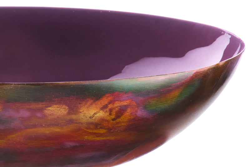 Corbeille à fruits en métal Ø30cm - Prune