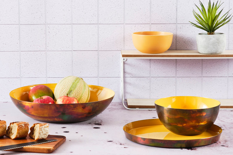 Corbeille à fruits en métal Ø35cm - Safran