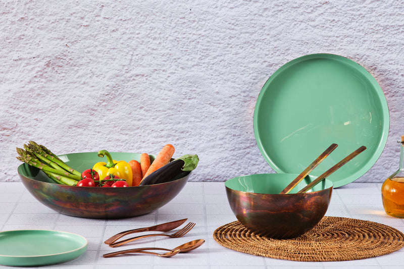 Corbeille à fruits en métal Ø35cm - Jade