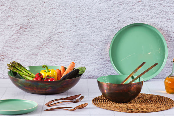 Saladier en métal Ø20cm - Jade