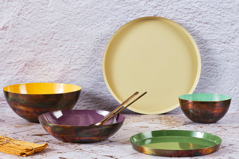 Saladier en métal Ø20cm - Jade