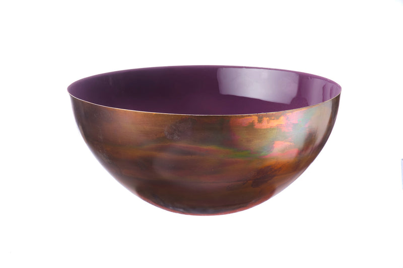 Saladier en métal Ø25cm - Prune