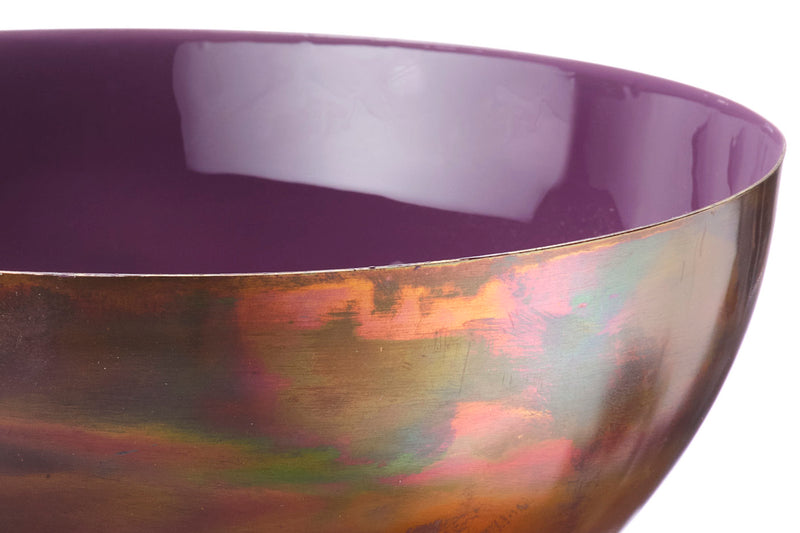 Saladier en métal Ø25cm - Prune