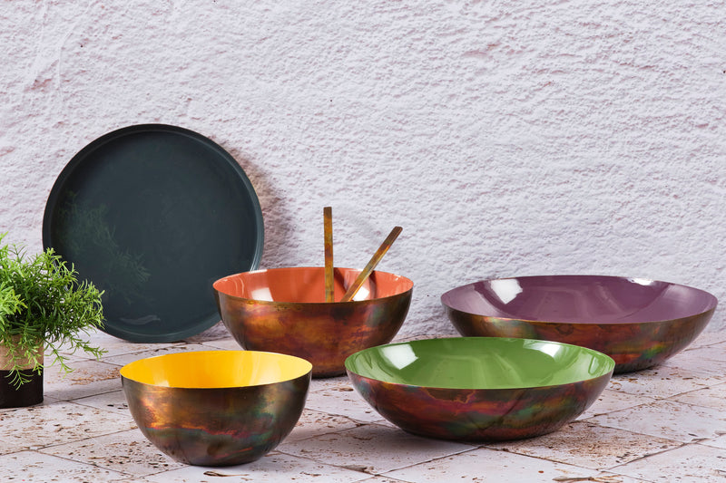 Saladier en métal Ø25cm - Terracotta