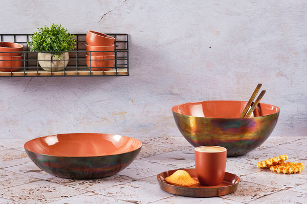 Saladier en métal Ø30cm - Terracotta