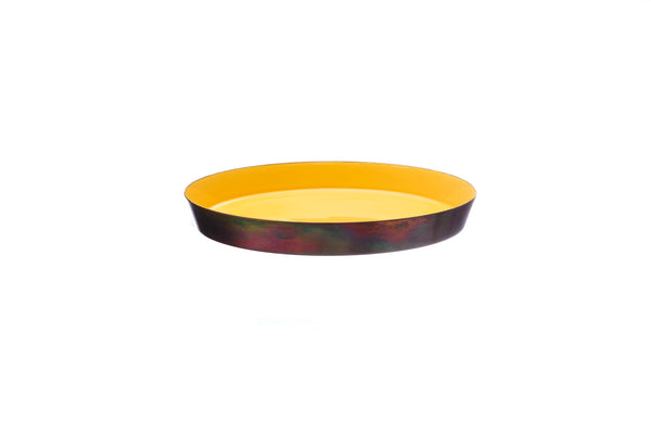 Plateau de service en métal Ø20cm - Safran