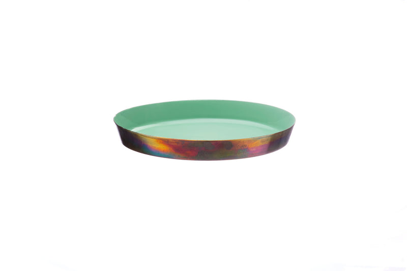 Plateau de service en métal Ø20cm - Jade