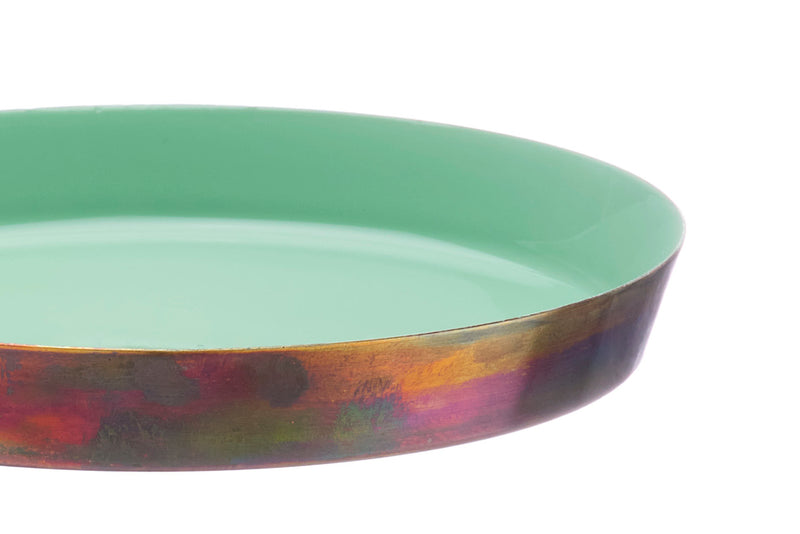 Plateau de service en métal Ø20cm - Jade