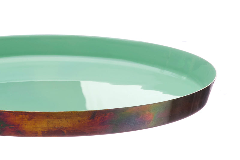Plateau de service en métal Ø30cm - Jade
