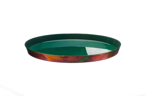 Plateau de service en métal Ø30cm - Sapin