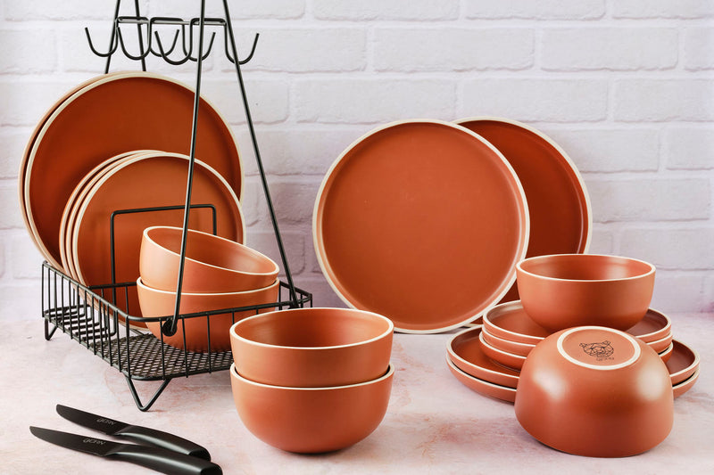 Service Les Essentiels ORIGIN - 18 pièces - Terracotta