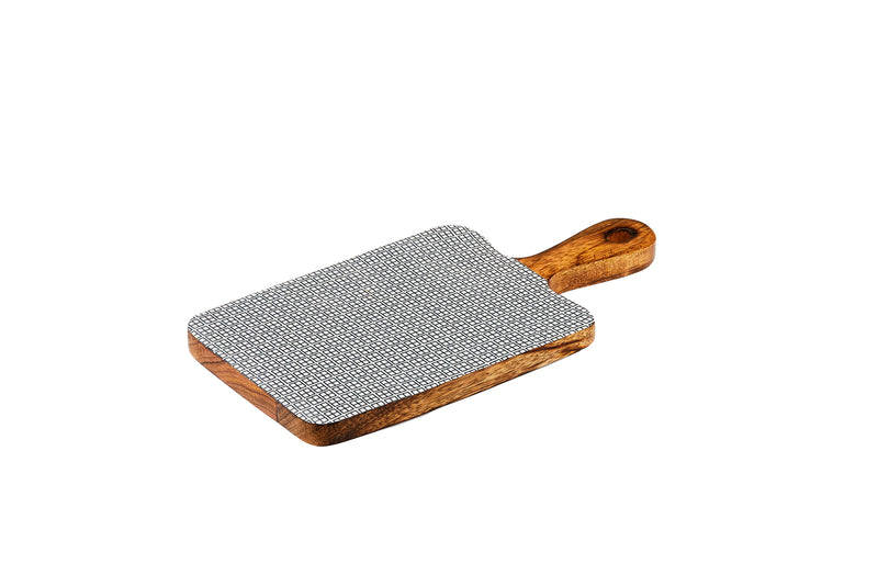 Planche de service en bois de manguier PATTERN 15*30cm - Dark blue