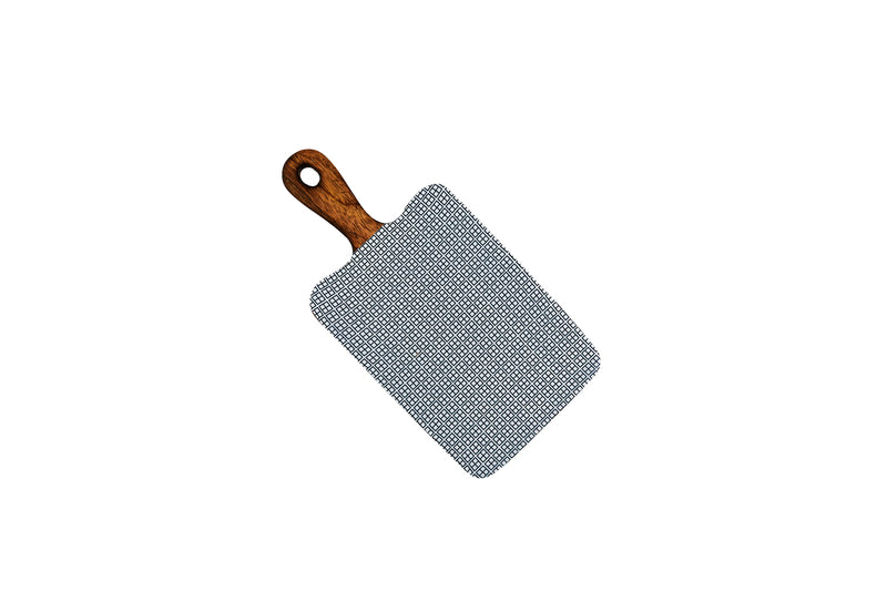 Planche de service en bois de manguier PATTERN 15*30cm - Dark blue