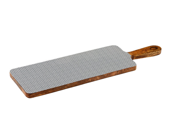 Planche de service en bois de manguier PATTERN 15*50cm - Dark blue
