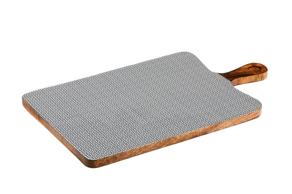 Planche de service en bois de manguier PATTERN 27*48cm - Dark blue